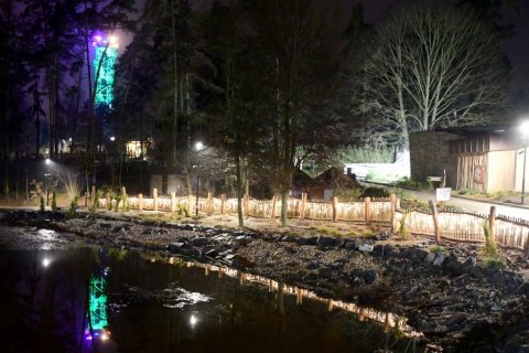 Slavnostně nasvícená zoo